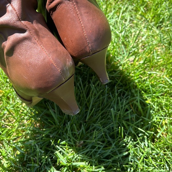 Basswood | Vintage Leather mahogany Slouch boot - Picture 5 of 6